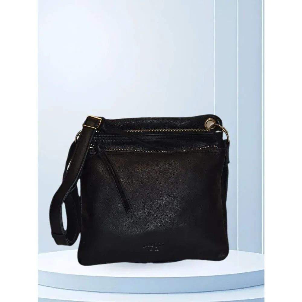 Margot New York Black Leather Crossbody